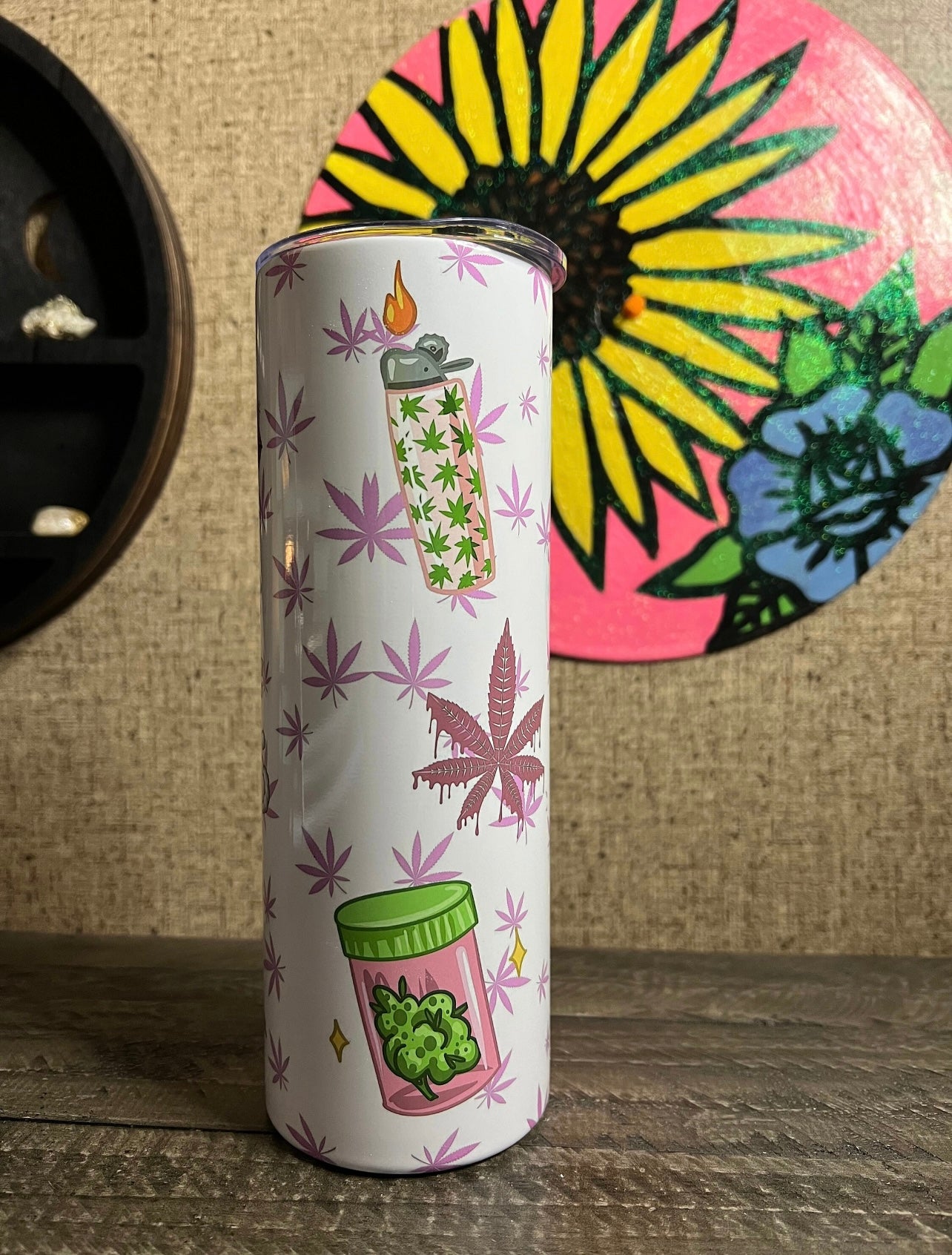 Puff puff pass girly tumbler 420