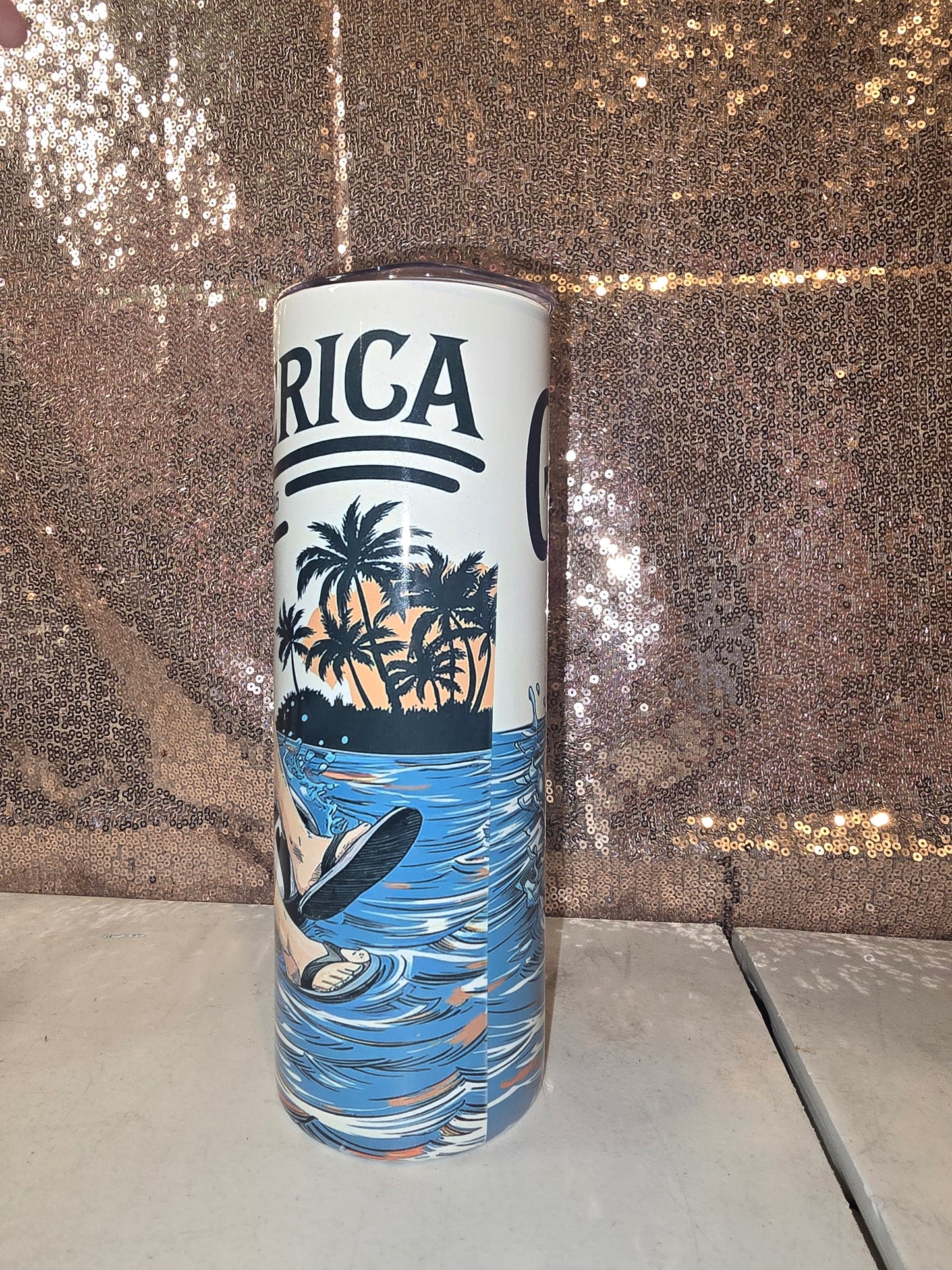 Gulf of America tumbler, Trump tumbler