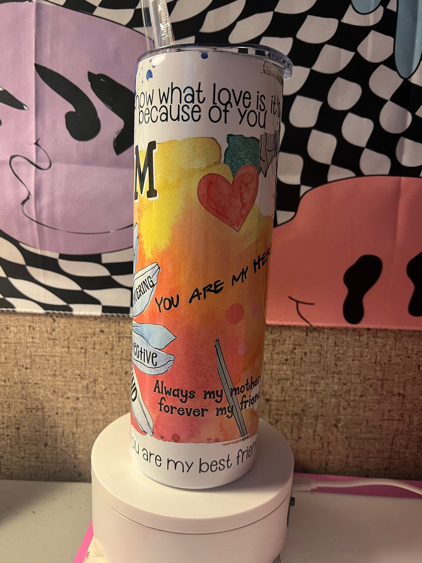 Mom Tumbler, water color, loving Mother’s Day gift