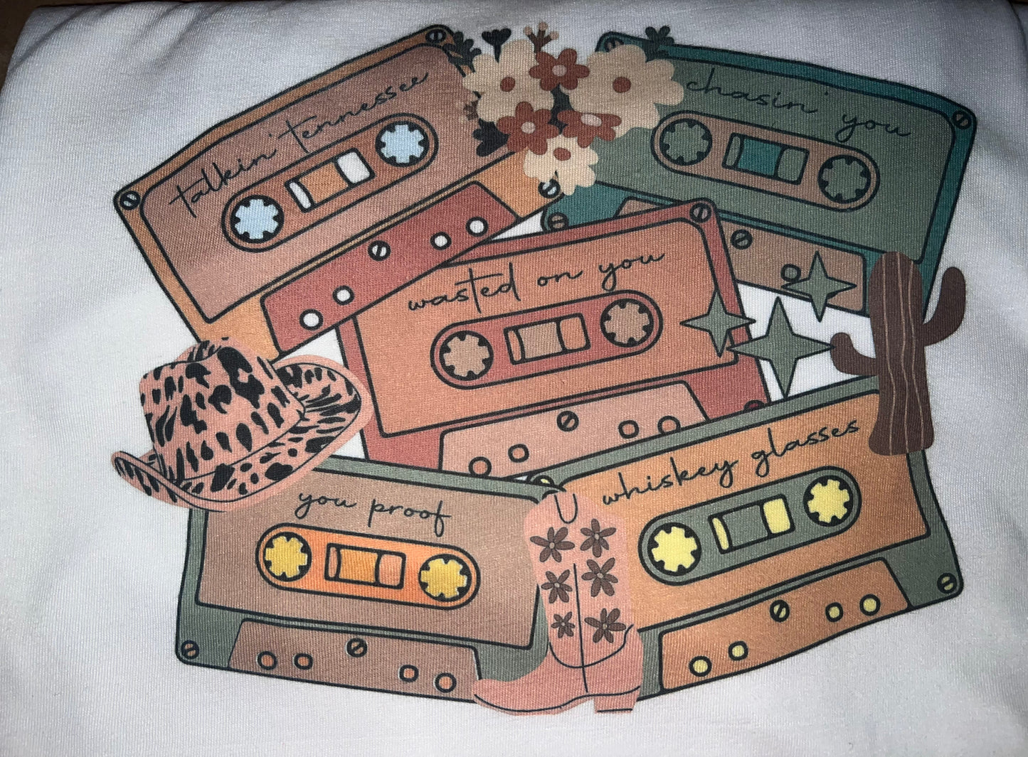 Morgan Wallen Songs on Cassette T-Shirt