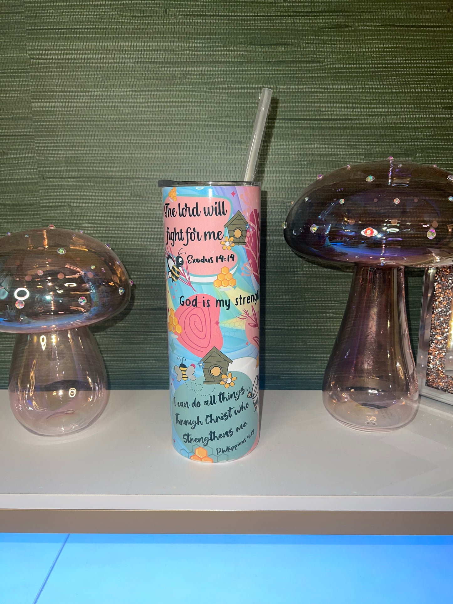 Cute Women’s Christian tumbler, spring colors