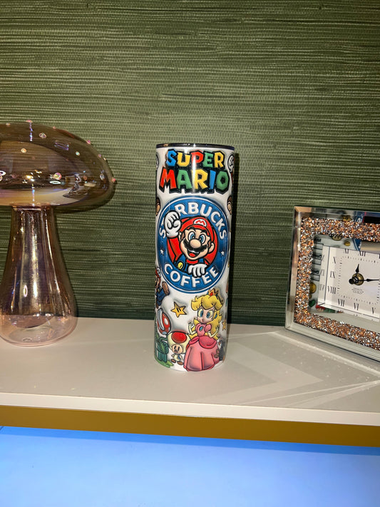 3D Cartoon Mario Tumbler 20oz