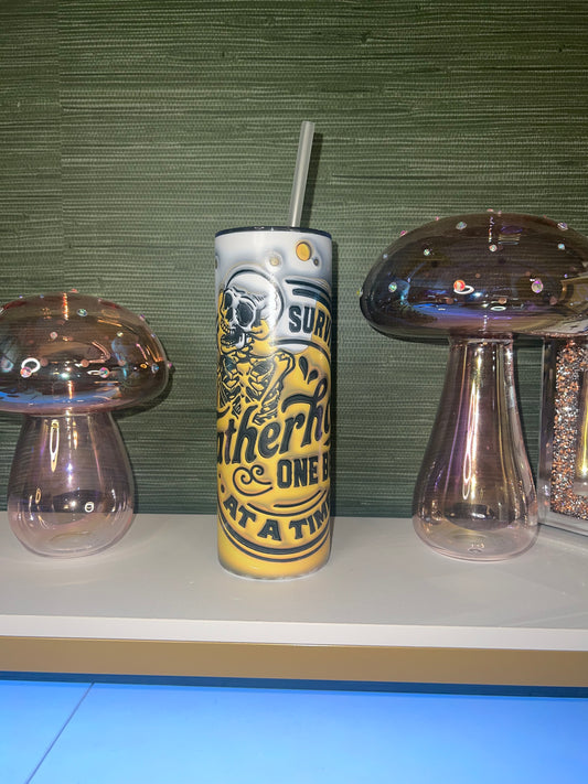 Fatherhood tumbler, one beer at a time, funny gift for dad, 20oz tumbler