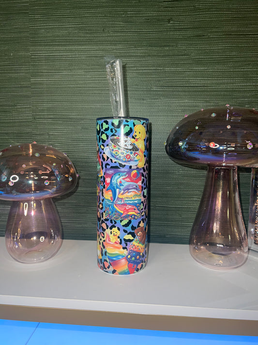 90's themed 20oz metal tumbler