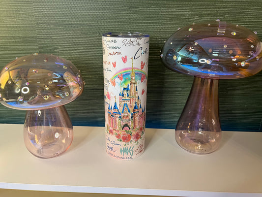 Castle with character signatures tumbler