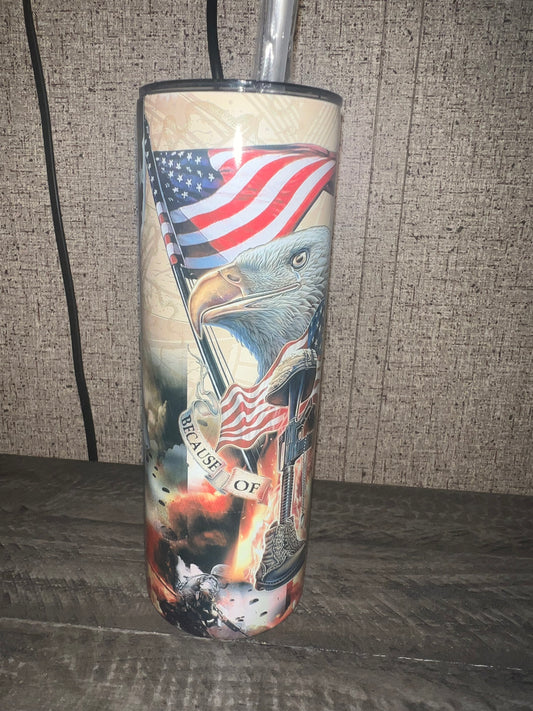 Fathers Day, Veterans Tumbler 2nd Amendment