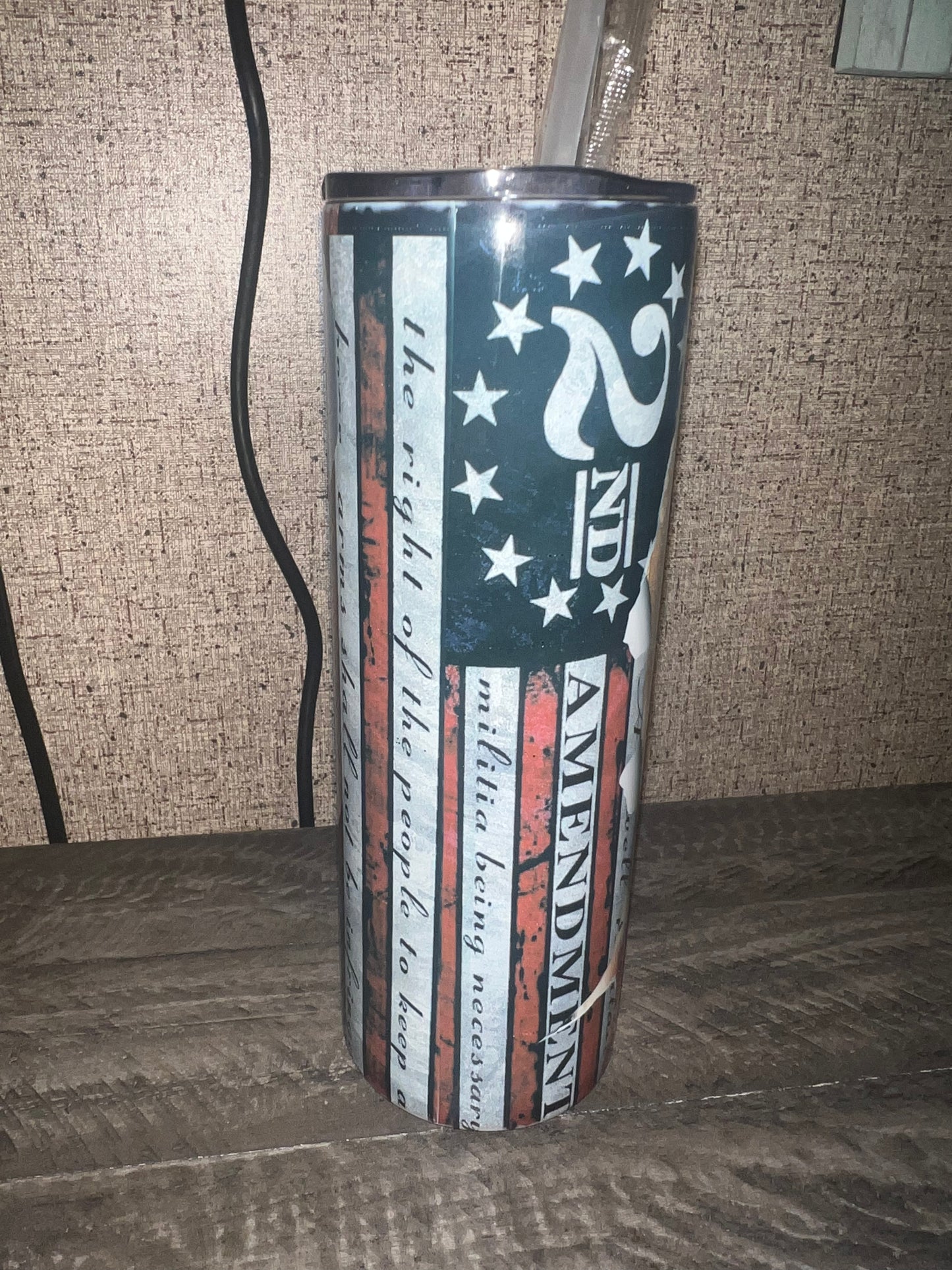 Fathers Day, Veterans Tumbler 2nd Amendment