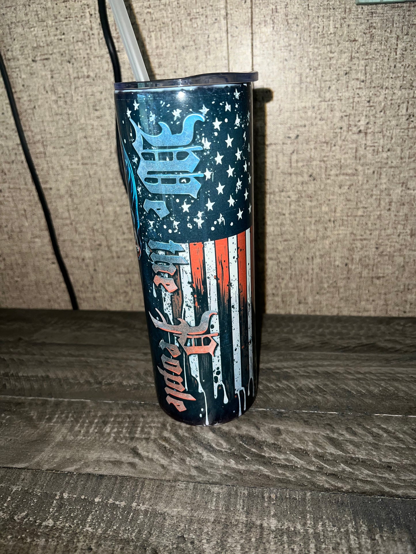 We The People Skull American 1776 Tumbler