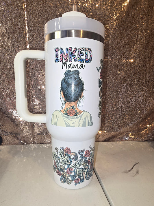40oz inked mama tumbler