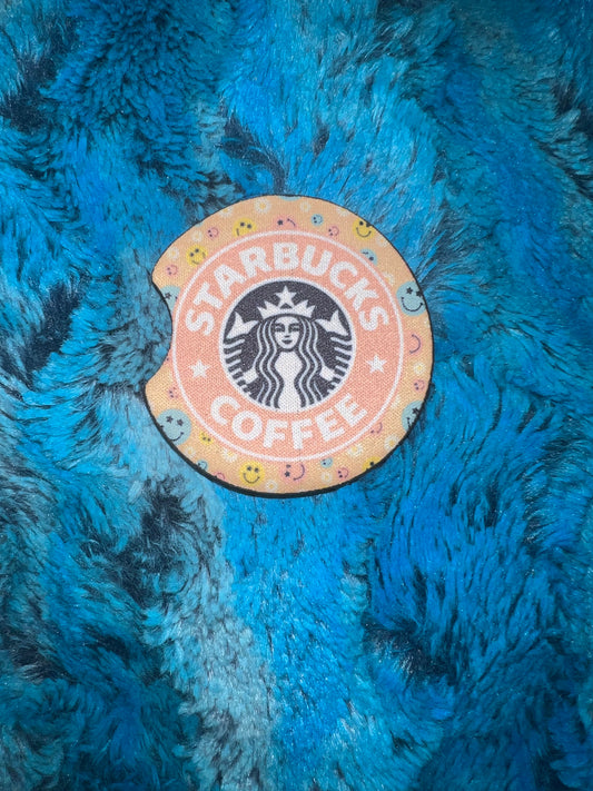 Groovy Starbs Smiley Car Coasters