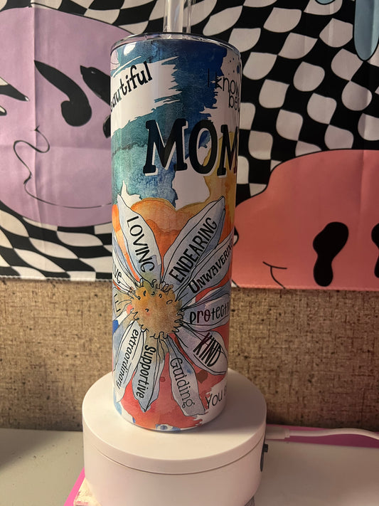 Mom Tumbler, water color, loving Mother’s Day gift