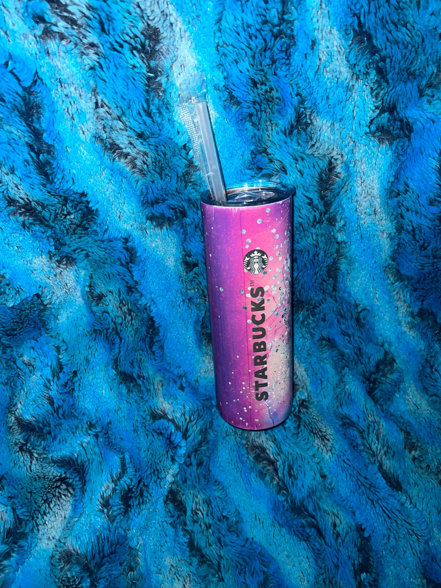 Coffee inspired Purple Wrapped Tumbler