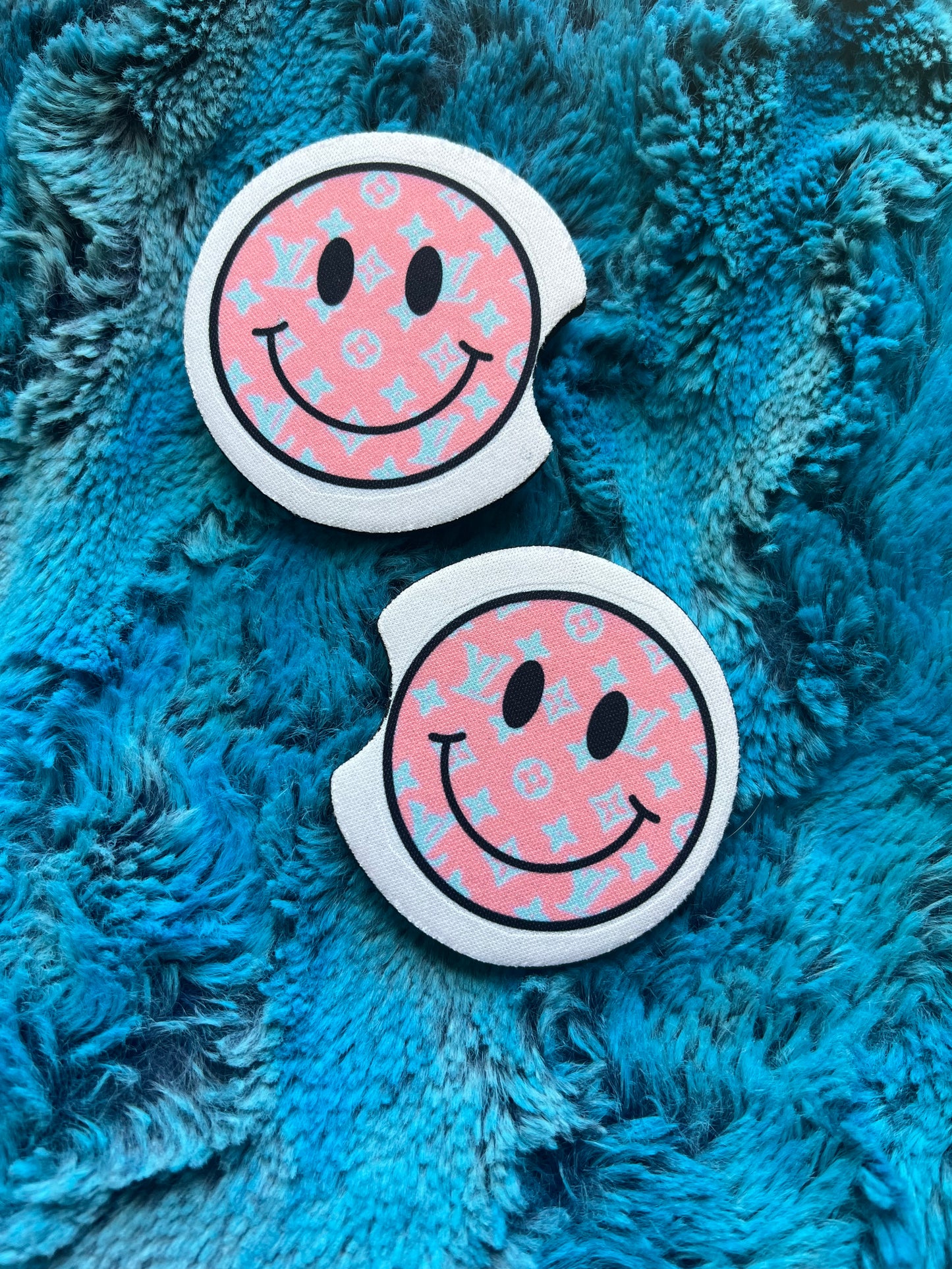 LV Smiley Car Coaster Set